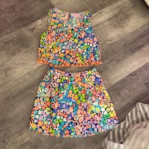 Two piece Lilly Pulitzer set in “Gypsy Jungle”